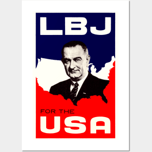 1964 LBJ for the USA Posters and Art